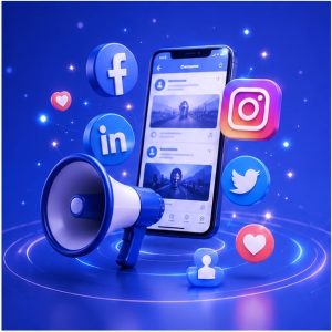 Digital Marketing Agency managing social media marketing to increase engagement and brand awareness.